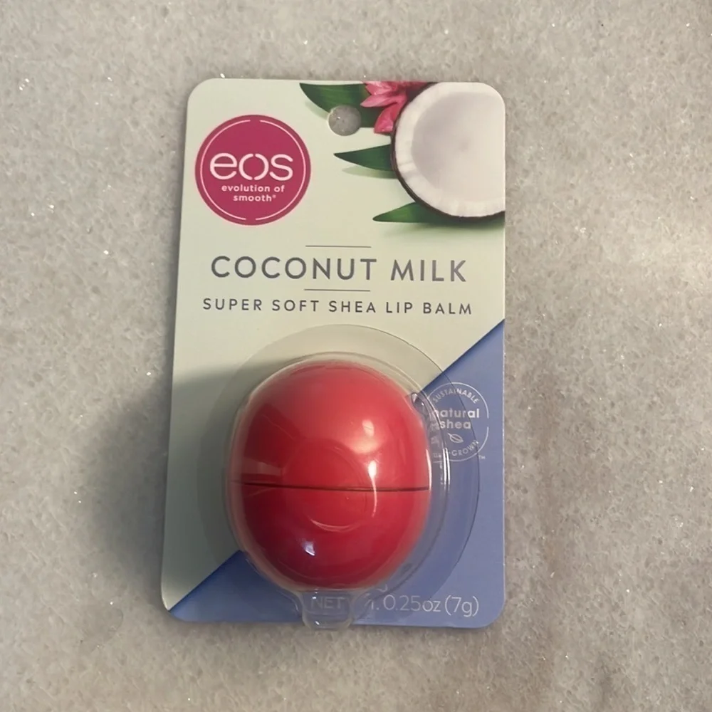 Eos lip balm coconut milk super soft shea natural hypoallergenic lip balm